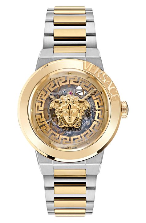 versace medusa skeleton watch|Versace 39mm watch.